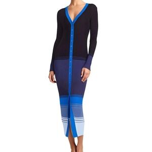 New STAUD Shoko Sweater Dress in Midnight Glacier Size XL